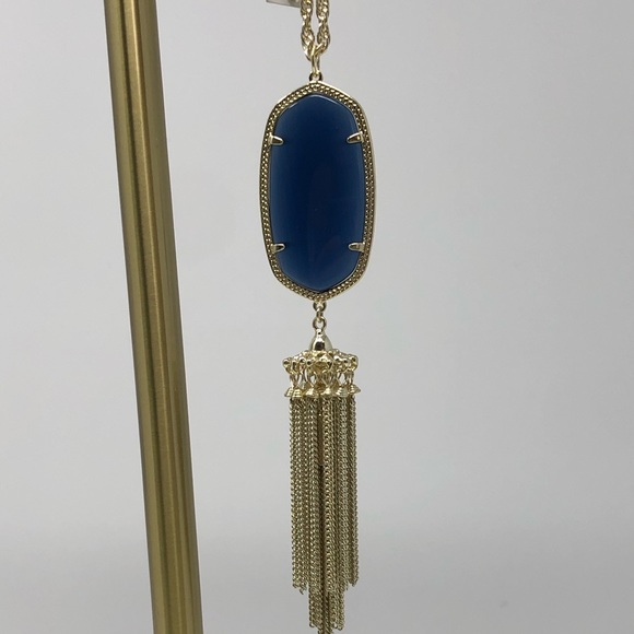 Navy Cat Eye Rayne Necklace - Picture 3 of 5
